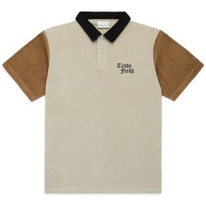 NWT. TEDDY FRESH COLOR BLOCK TERRY POLO. 3XL